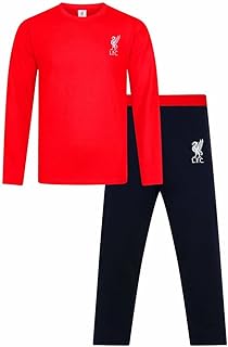 Mens Official Liverpool Football Club Red Long LFC Pyjamas