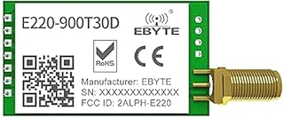 وحدة منفذ تسلسلي لاسلكي LLCC68 لورا 868MHz 915MHz 30dBm 10 كم طويل المدى EBYTE E220-900T30D استهلاك منخفض للطاقة صغير الحجم وجهاز ارسال واستقبال