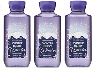 مجموعة من 3 جل استحمام باث اند بودي وركس Winterberry Wonder Shea & Vitamin (Winterberry Wonder)