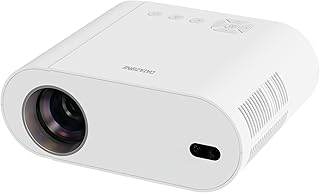 جهاز عرض DZ-P-4008V FHD 3000 لومن من داتازون أصلي 1080P دعم 4K واي فاي 6 بلوتوث 5.0 تركيز كهربائي كيستون تلقائي LED نظام تشغيل أندرويد 11 ذكي سينما منزلية والألعاب، أزرق