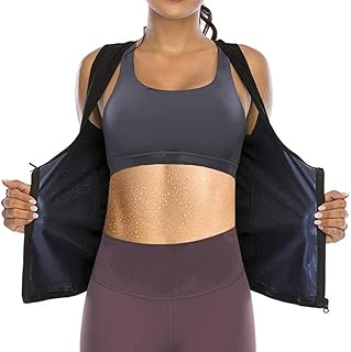 DawnBreak Sauna Sweat Vest Shirt for Women Weight Loss Top Zipper