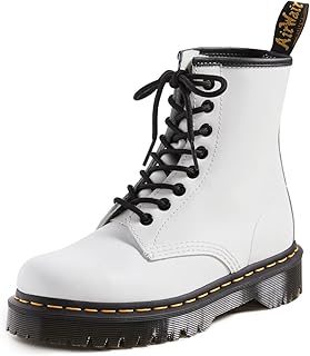 حذاء Dr. Martens 1460 8 Eye Boot, أسود، 11 Women/11 Men، من دكتور مارتينز، جلد