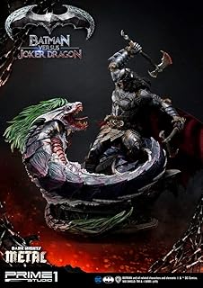 Dark Nights : Metal statuette Batman Versus Joker Dragon 87 cm