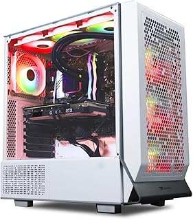 كمبيوتر العاب اوميجا من سكاي تيك رايزن 7 7800X3D 4.2 GHz RTX 4070 سوبر ذاكرة مستديمة 1TB الجيل الرابع 32GB DDR5 RAM RGB وحدة امداد طاقة ذهبية 750 واط واي فاي ويندوز 11 هوم جيمينج، من سكاي تيك جيمينج