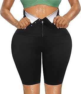 SCARBORO Sauna Sweat Pants for Women High Waist Compression Slimming Weights Thermo Legging Workout Body Shaper Sauna Suit