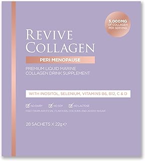 Revive Collagen Premium Menopause Range - Hydrolysed Liquid Marine Collagen Drink (28, Peri Menopause)