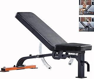 HJBEPU Professional Dumbbell Bench/Commercial Bench Press Bird Bench/Supine Training Bench/Multifunctional Exercise Fitness Equipment,Black,136x64.5x46cm