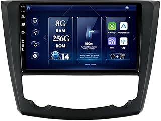 MISONDA 9" IPS 2 Din Android 14 Car Radio Suitable For Renault Kadjar 2015-2019 - [8G+256G] - [Built-in Carplay+DSP+GPS Navi ] - Camera+Mic - SWC 4G WiFi AUX DAB BT RDS Head Unit