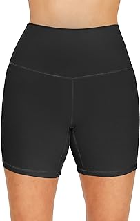 Love Tree Women's High Waisted Biker Shorts - Buttery Soft, Moisture Wicking Workout Yoga Pants