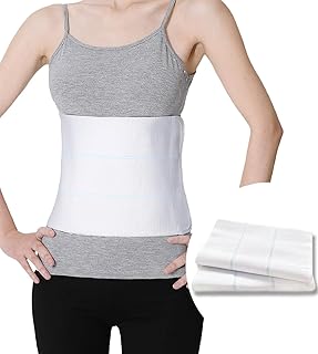 S 2 Pack Abdominal Binder Post Surgery Stomach Compression for Men and Women, Tummy Tuck Belt Belly Band Stomach Wrap