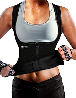 SWIFTFIT Womens Neoprene Waist Trainer Weight Loss Body Shaping Tank Top Sauna Suit Slimmer Vest