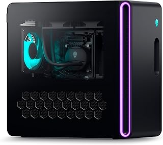 الينوير كمبيوتر العاب اورورا R16 - انتل كور i9-13900F 32GB DDR5 RAM 1TB SSD HDD انفيديا جيفورس RTX 4070 12GB GDDR6X ويندوز 11 هوم دعم ممتاز لمدة عام اسود بازلت