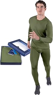 Kickoff Long Johns Thermal Underwear Pajamas Lightweight Base Layer Set l Moisture-Wicking Soft Snug & Cozy l Easy Care