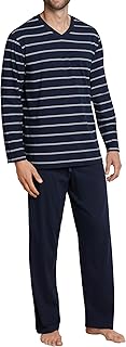 Men's Schlafanzug Lang Zweiteiliger Pajama Set