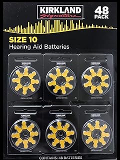 كريكلاند سيجنيتشر بطاريات مساعدة سمعية عالية الجودة خالية من الزئبق 1.45 فولت، 312 (عبوة من 48 قطعة)