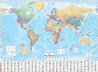 Collins World Wall Paper Map