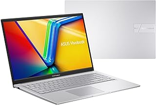 لابتوب رفيع فيفو بوك من اسوس، موديل X1504ZA-NJ248W، انتل كور اي7 1255U، ذاكرة رام 8 جيجا، SSD 512 شاشة FHD عالية الجودة 15.6 بوصة، وويندوز 11، لون فضي، وكيبورد يدعم عربي-إنجليزي