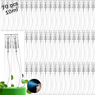 زجاجات بخاخ صغيرة من الزجاج الشفاف، زجاجات رذاذ دقيقة قابلة لاعادة الملء، زجاجات رذاذ فارغة لعينات العطر، حاويات بخاخ مستحضرات التجميل للتنظيف والسفر والزيوت العطرية, شفاف