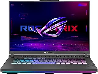 لابتوب روج ستريكس G16 للألعاب بشاشة FHD IPS 16 بوصة 165Hz ومعالج انتل كور i7-13650HX ذاكرة رام DDR5 جيجابايت SSD 1TB انفيديا جيفورس RTX 4060 واي فاي 6E كيبورد إنجليزي ويندوز 11 هوم من اسوس