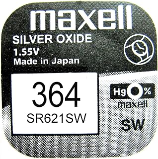 ماكسيل بطارية اكسيد الفضة Sr621Sw، 1.55 فولت