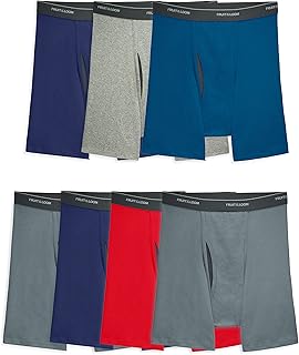 سروال قصير رجالي من Fruit Of The Loom Coolzone Boxer 5 عبوات قطن