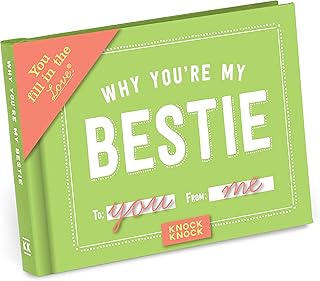 هدية رائعة مكتوب عليها Why You're My Bestie Fill in the Love Book فارغة لأفضل صديق جورنال مقاس 114 سم × 825 سم: فيل-إن ذا فارغ من نوك