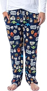 Star Wars Mens' Toon Heads Yoda Luke Skywalker Sleep Pajama Pants