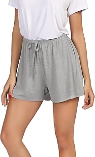 WiWi Bamboo Visose Pajama Shorts for Women Soft Sleep Bottoms Plus Size Lounge Boxers Pj Sleepwear Bottom S-4X