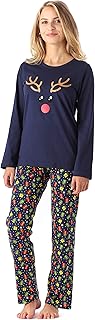 MS10-192 Women's Long Two-Piece Cotton Pyjama Set Winter