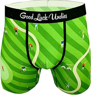 Good Luck Undies Men's Golf Boxer Brief Underwear