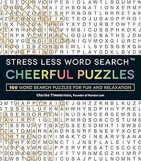 Stress Less Word Search - Cheerful Puzzles: 100 Word Search Puzzles for Fun and Relaxation