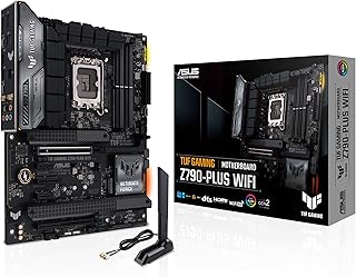 لوحة ام TUF للعب Z790 بلس ATX من اسوس واي فاي LGA 1700 (انتل جيل 12و13) (PCIe 5.0 وDDR5 و4 منافذ M.2 16+1 درموس 6 وشبكة LAN 2.5Gb USB امامي 3.2 2 نوع C ثاندربولت 4 (USB4) اورا RGB