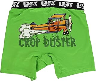 Lazy One Funny Boxer Briefs for Men, Underwear for Men, Gag Gifts for Men