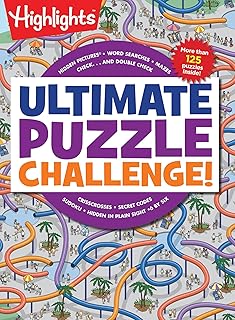 Ultimate Puzzle Challenge!: 125+ Brain Puzzles for Kids, Hidden Pictures, Maze