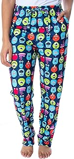 Disney Women's Monsters Inc. Allover Character Heads Loungewear Sleep Pajama Pants