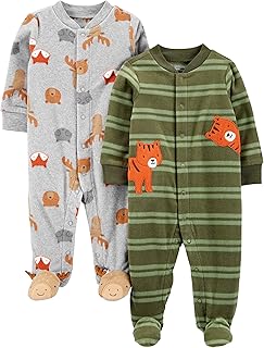 baby-boys 2-pack Fleece Footed Sleep and Play Baby and Toddler Sleepers (pack of 2)