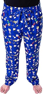 Peanuts Men's Good Grief! Allover Character Pattern Loungewear Sleep Pajama Pants