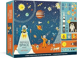 Professor Astro Cat's Frontiers of Space 500-Piece: Cosmic Jigsaw Puzzle and Seek-And-Find Poster: Jig